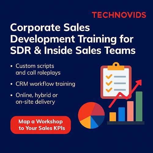 Corporate SDR and Inside Sales training at Technovids